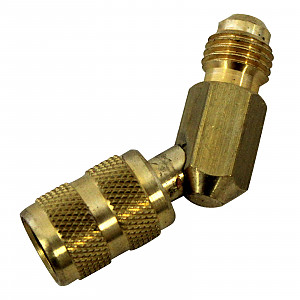 MASTERCOOL переход латунный 1/4" x 1/4' x 45° SAE (90924)
