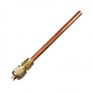 Ниппельный клапан 1/4" с трубкой 100 мм (Шредера)